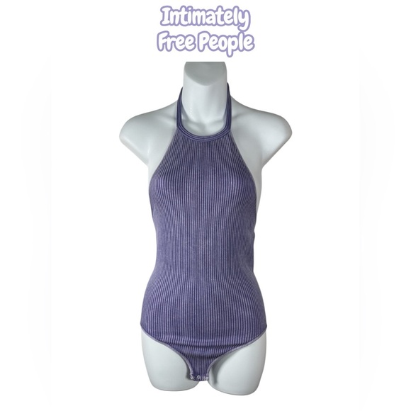 Free People | Intimately | Washed Away Halter Bodysuit - Picture 3 of 8